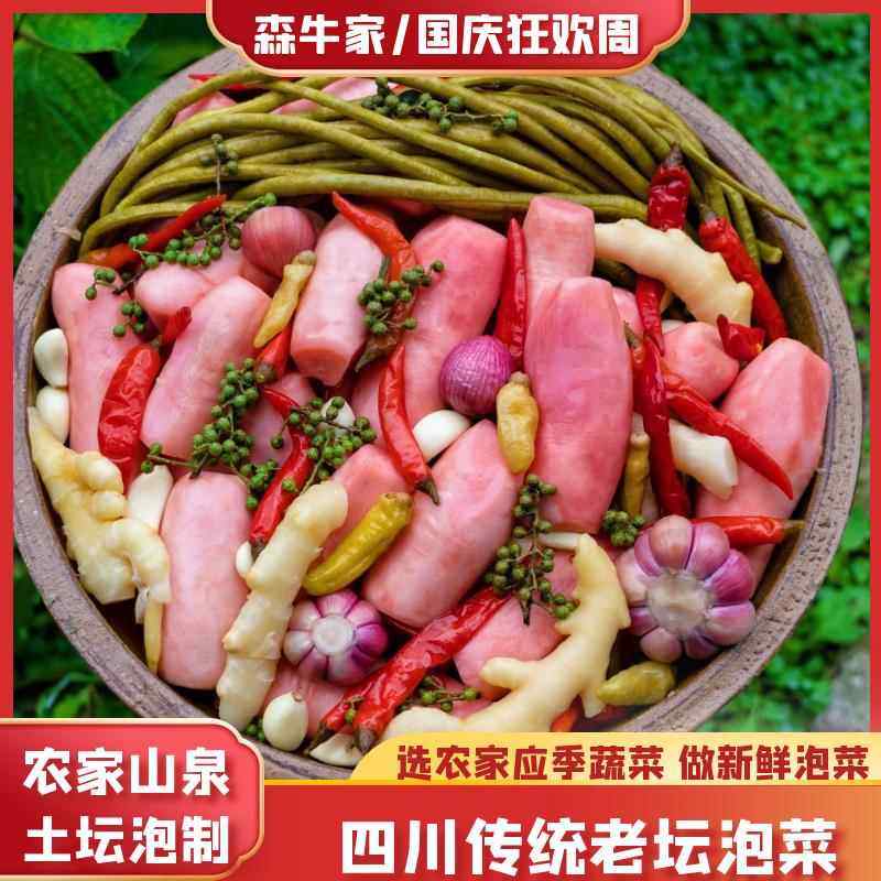 森牛家泡菜四川土坛泡菜母水农家传统即食仔姜蒜什锦酸萝卜泡儿菜