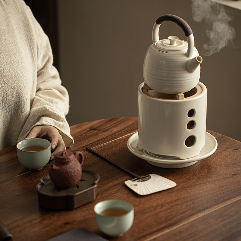 围炉煮茶网红烤火炉套装日式茶壶家用聚会户外陶瓷煮茶炉炭炉泡茶