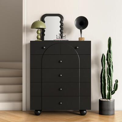 轻奢简黑色柜斗户XS-GY-DG型客极厅电视沙发边柜卧室床尾收纳储m