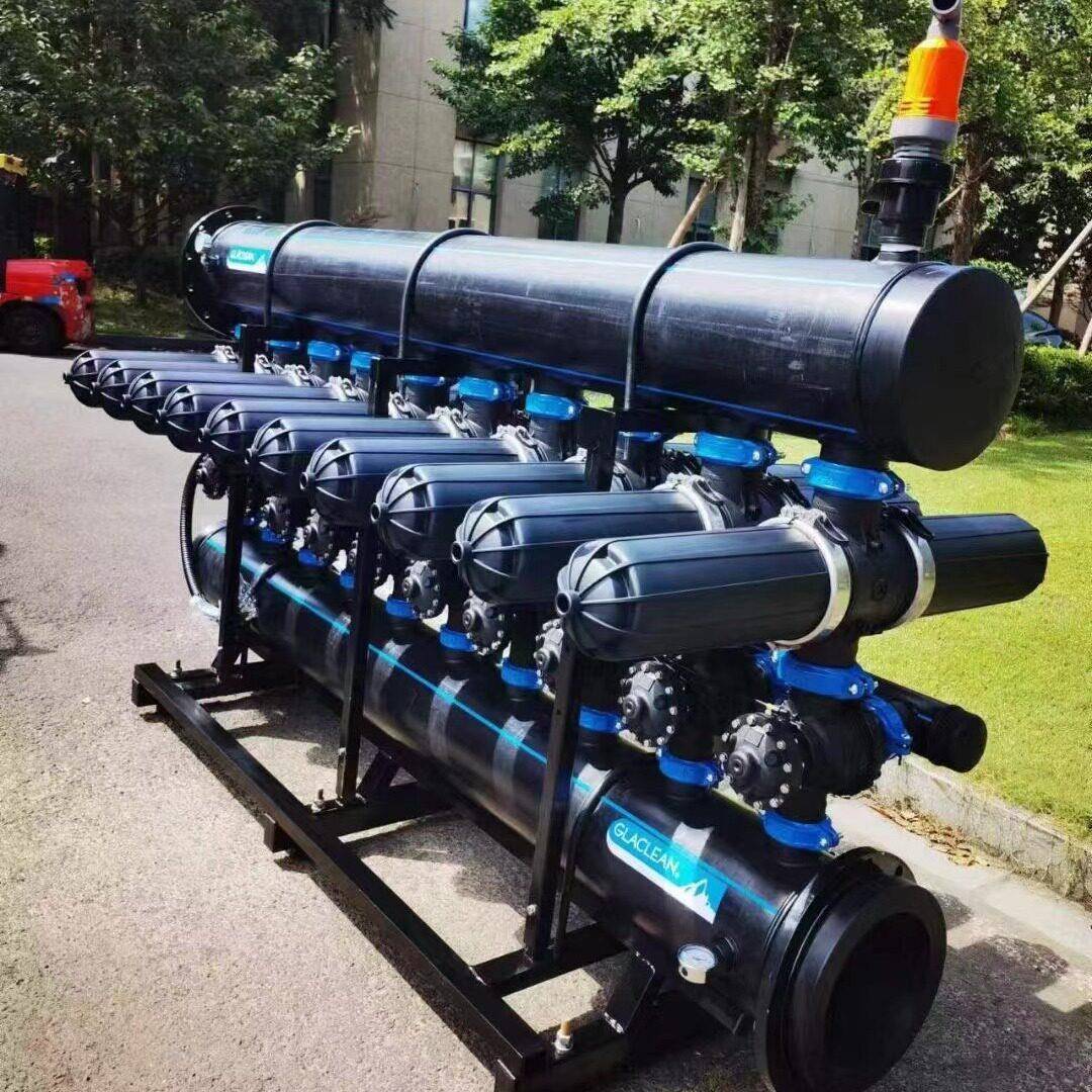 用工业水处理超大流量盘式过滤器不锈钢道及HDPE管道适海管水淡化