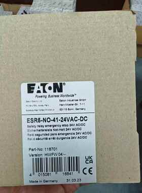 伊顿穆勒 ESR5-NO-41-24VAC-DC 安全 继电器