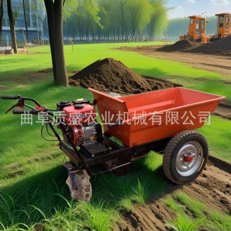 用建筑灰斗车动手推车装卸料电翻斗车电农拉54粪动小推车