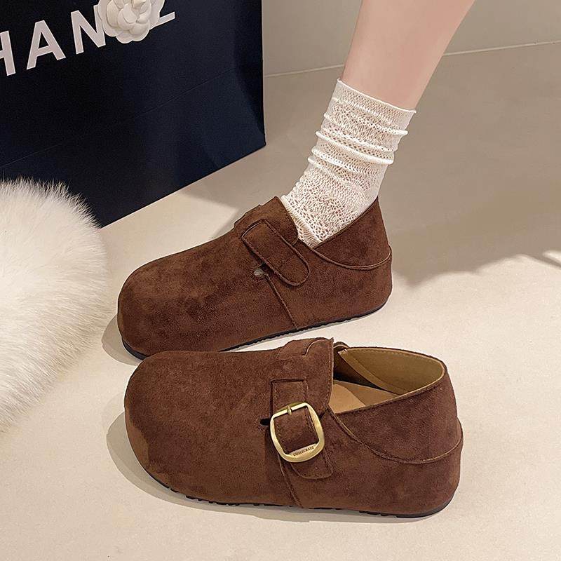 春秋豹纹包头内增高两穿单鞋女外穿2026新款配裙子厚底勃肯0113z,女鞋,勃肯鞋/软木鞋,淘宝优惠券,粉丝福利购,淘宝优惠卷