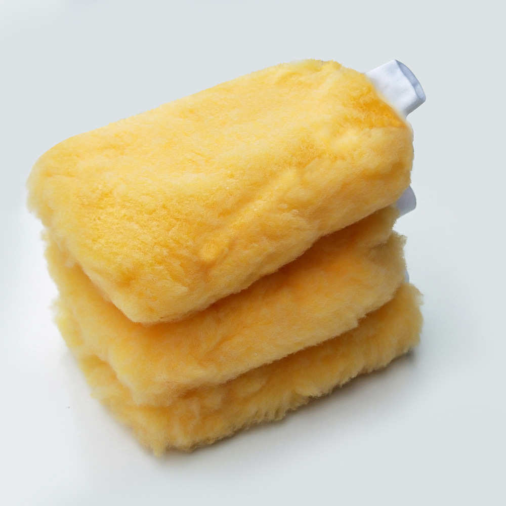 加厚加绒羊毛洗车机手套擦车布吸水清洁羊羔绒汽车美容用品