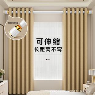 浴帘杆伸缩杆安装窗帘不杆挑墙ZJ-32罗马杆杆窗帘支架锈不钢晾衣