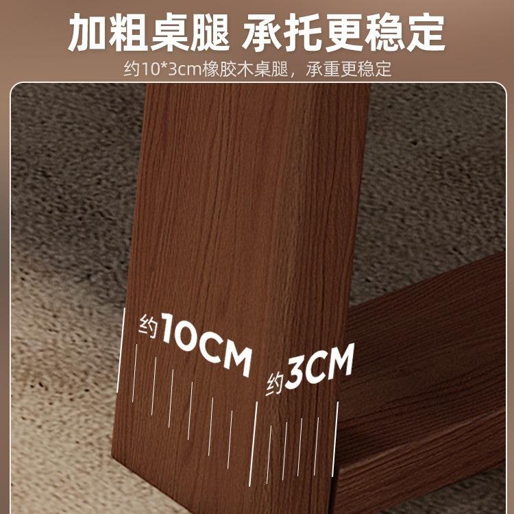 双人实木腿书桌家用学生学习电脑桌长桌子工作台办公桌卧室写字桌