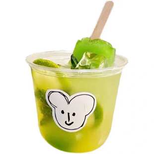 90U型杯厂家直销批发奶茶店塑料可乐杯