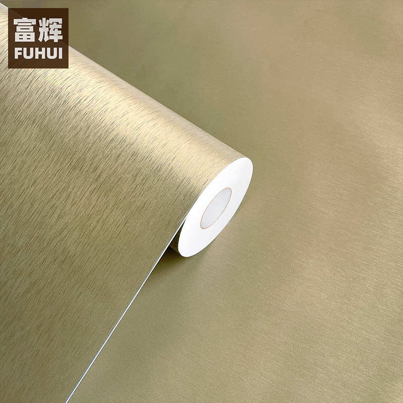 青铜软片防水家具仿橱柜皮贴膜拉丝加厚贴纸pvc粘金属自质感波音