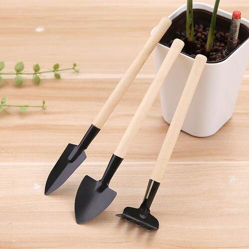 Mini 3-Piece Multifunctional Gardening Tool Set - Outdoor Pl