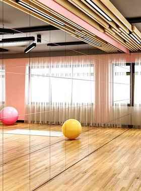 舞超蹈用镜子贴墙自粘清拼接全身穿衣镜家健身跳舞玻璃TUH镜室片