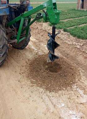 四带树的坑施机果园肥打眼器树木AQH移栽挖坑机20-轮50直径