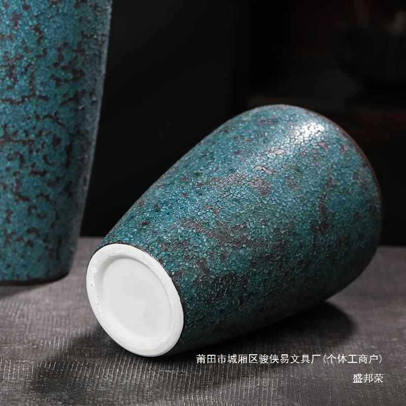 新中式花瓶餐桌陶瓷家居装饰摆件大号景德镇客厅插花瓶手工盛邦荣