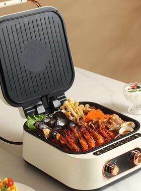 电火锅家用电饼铛双面煎烤烙烤饼机可拆洗多功能网红料理锅烙饼