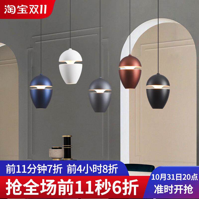 设计师调节奢LED可调书房自由吊线灯卧室床头升降轻创意设小吊灯