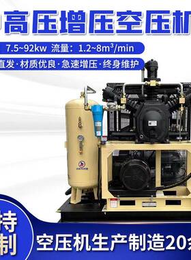 PET吹瓶高压活塞式空压机空气增压泵工业级重型充气泵增压机