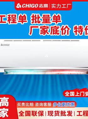 志.高空调挂机大一匹1.5p家用出租房一级能效变频单冷挂壁空调