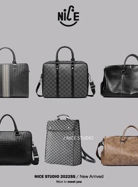 NICE【男士包袋摆件】样板房衣帽间公文包商务男装衣柜饰品软装