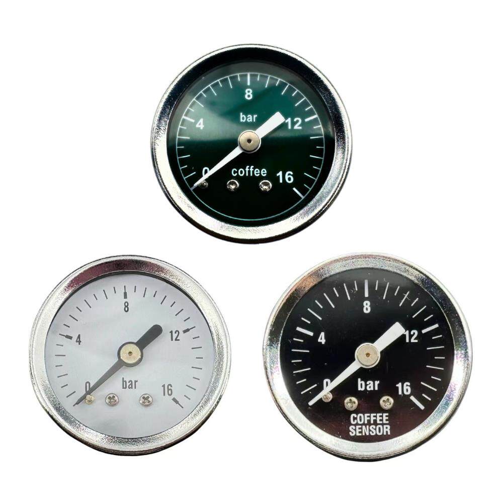 E61冲煮头改装不锈钢压力表咖啡机M6接口带阻尼