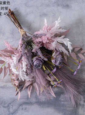 cf01170a时仿真花捧花束墙玫瑰花笙假手婚庆家居装饰设计花饰