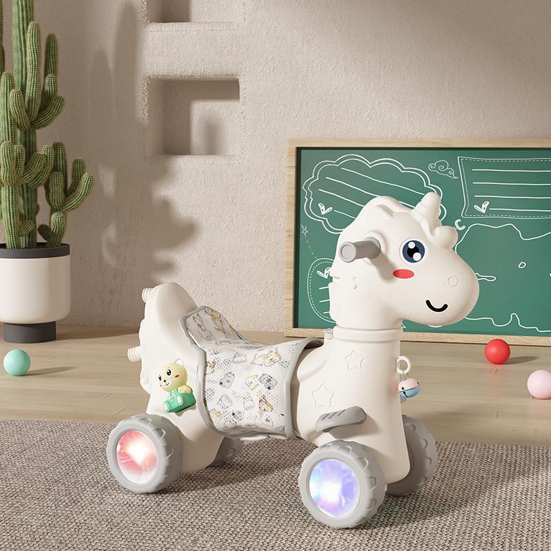 木马摇摇马儿童摇马婴儿宝宝溜溜车二合一周岁生日礼物玩