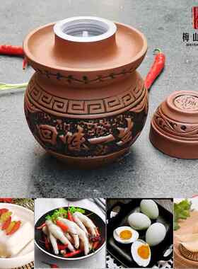 老式泡菜坛子豆腐乳坛陶瓷家用小号泡菜坛无釉迷你紫砂土坛子厂价