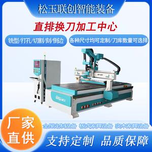 厂家直供衣柜橱柜板式家具生产自线木工直排换刀加工中心设备