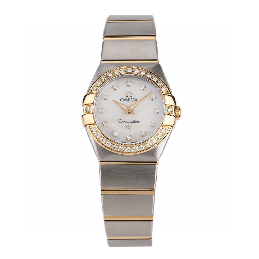 (可置换)公价49700欧米茄星座钻石女士手表123.25.24.60.55.003