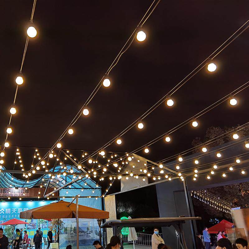 户外防水G50球泡灯串露营氛围灯大圆球灯大量批发彩灯圣诞灯