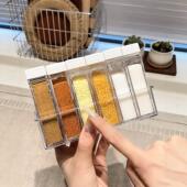 调料盒家用厨房高端新款 盐 多格带盖防尘防潮调味罐调料盒撒料瓶装