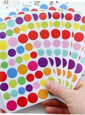 新款 6sheetslot diy cute colorful paper heart stickers贴纸