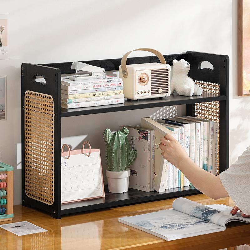 儿童桌面书架置物架书柜书桌上的置物架简易小书架客厅书房收纳架