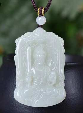 和田玉守护神吊坠12生肖牌玉石吊坠和田玉和田玉吊坠精选有鉴定书