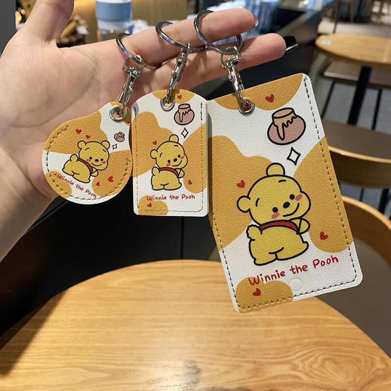 情侣可爱维尼门卡长方形感应电梯卡门禁卡套保护套nfc卡公交卡套