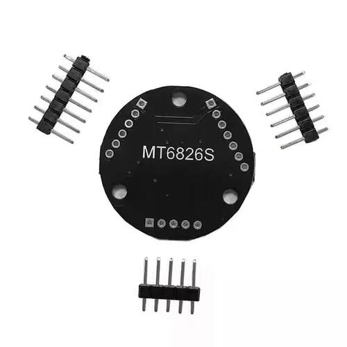 MT6826S 高精度高速磁性编码器磁感应角度测量传感器模块ABZ UVW