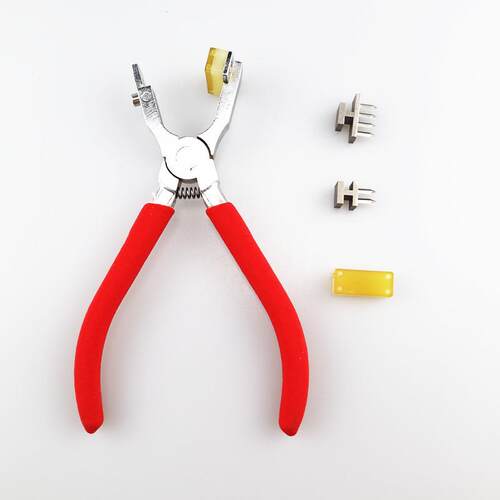 DIY皮革工具 菱斩钳 无声菱钳升级版打孔器 4mm法斩齿 2+4