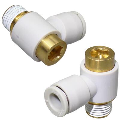 内六角万向弯头POL省力接头KQ2VS04-M5A/06-01/08-01模具气管快插