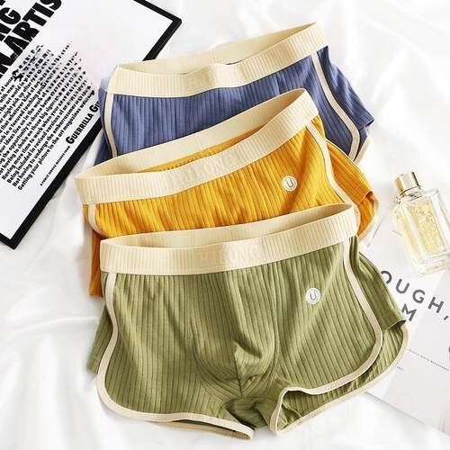 Men's underwear with four corners, men's mid waist