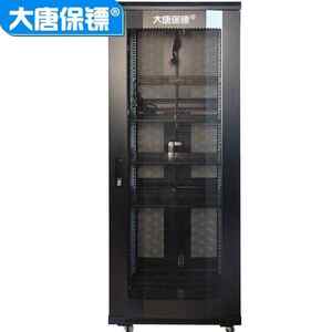 大唐保镖机柜32U服务器机柜网络机柜交换机柜A66632冷轧钢黑色现