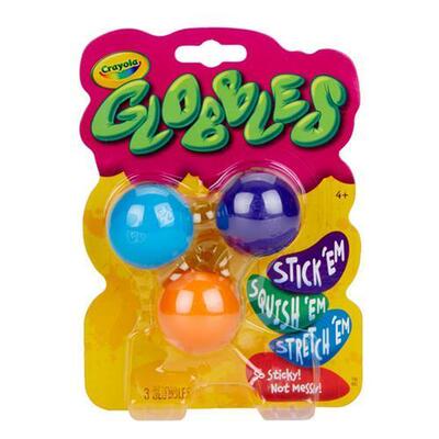 5Pcs Stick Wall Ball Glowing Globbles Squeeze Sticky Target