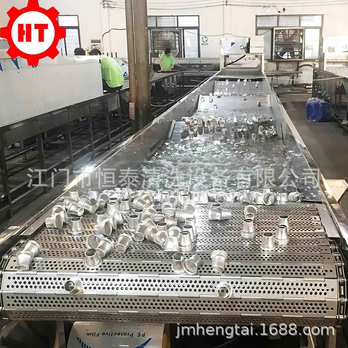 批量除油污铝杯清洗机 汽车灯罩反光杯清洗烘干线