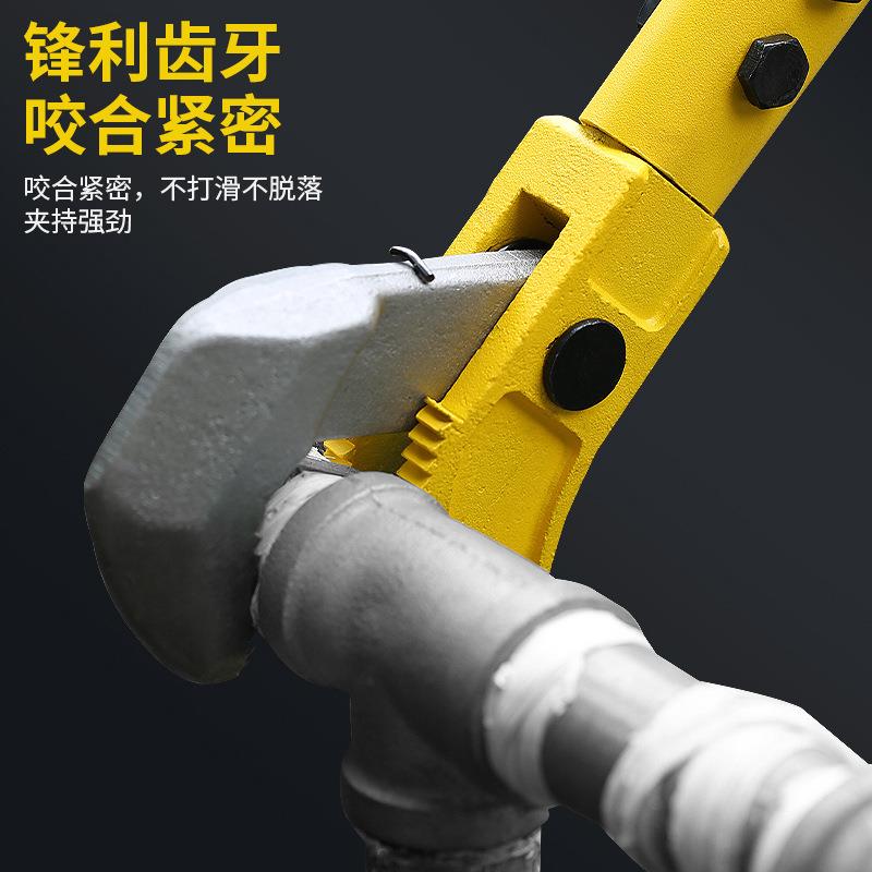 波斯快速钢筋扳手直螺纹管钳多功能水管钳水泵扳手 管子钳