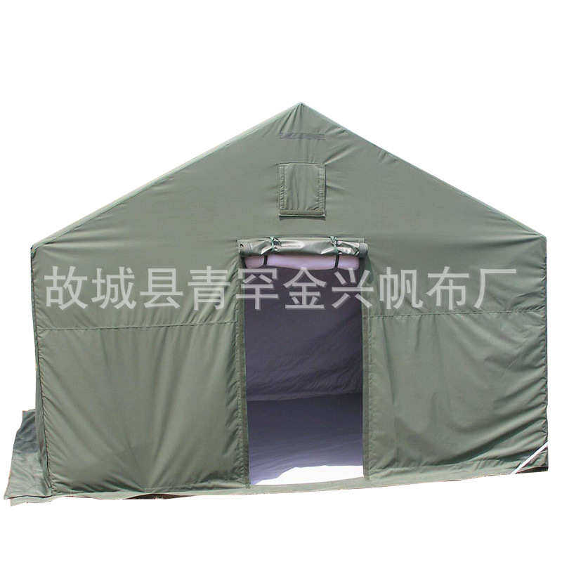 防晒易帐篷可工程队施工棉4组装  批发.5帐篷米米住十人5x7隔热.