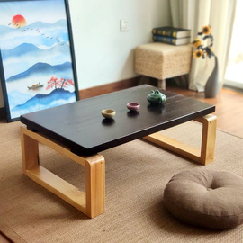 实木榻榻米桌子小茶几，日式矮桌简约飘窗茶桌，禅意国学桌创意木炕桌