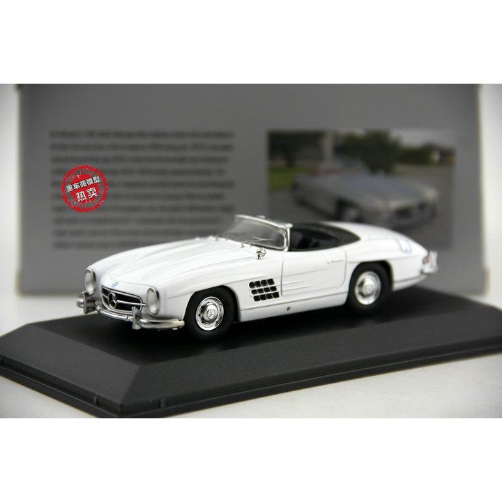 新款模金全新特价 原厂N 1:43 BEZ 奔驰 300 SL 老爷车 敞篷 合汽