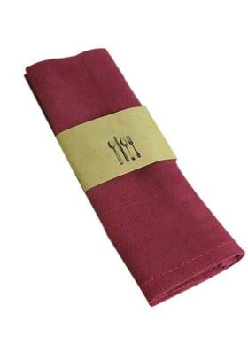 Plain Color Cotton Linen Napkins Friendly Material Water