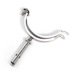 不锈钢拉爆管码抱箍吊码管夹扣pvc管卡扣包胶排水管110水管吊卡扣