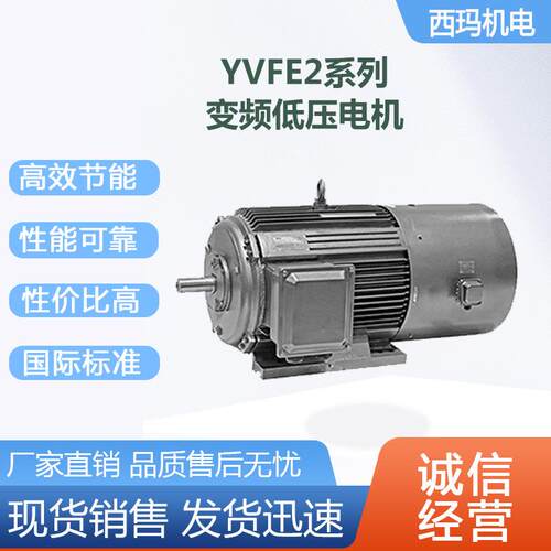 西安泰富西玛电机YV2-250M-6极37W低压变频交流三相异步电动机