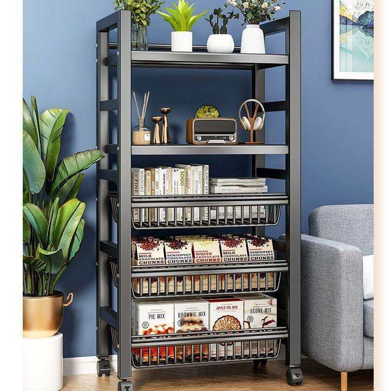 厨房下水槽置物架可伸缩橱柜多层锅具餐具调料收纳架柜内储物架