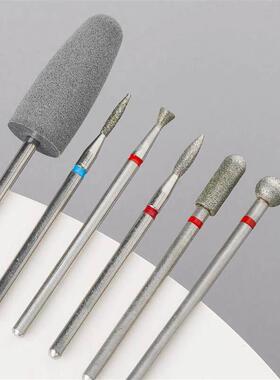 6pcs/set Diamond Sand Nail Files Drill Cuticle Polishing Bit