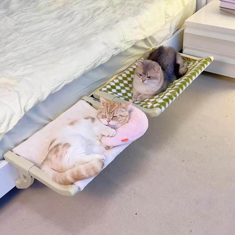 猫吊床悬挂式窗边床边猫挂床猫窝猫沙发稳固可携式宠物窝2025年新